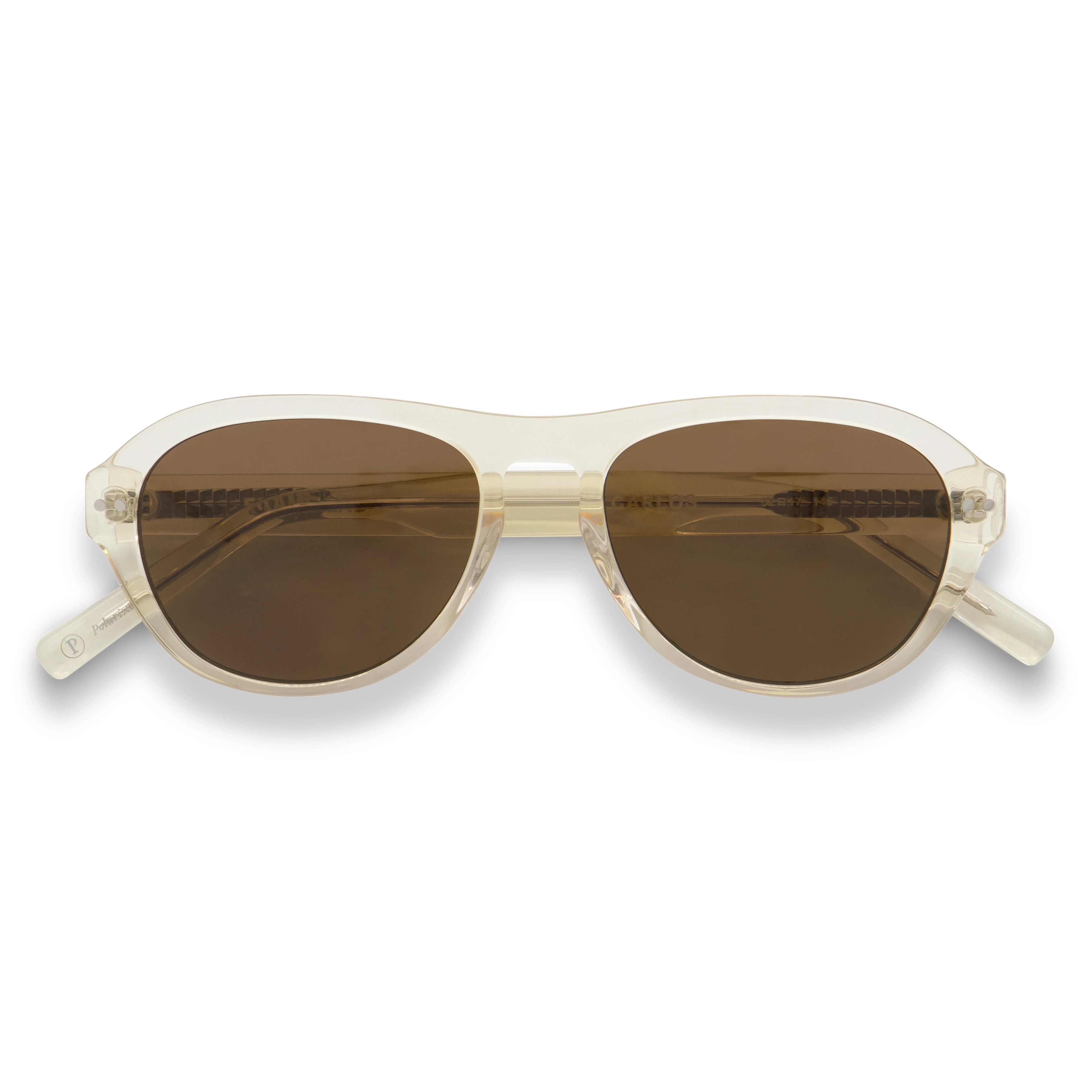 Carlos / Blonde Crystal Acetate & Polarised Brown Lens