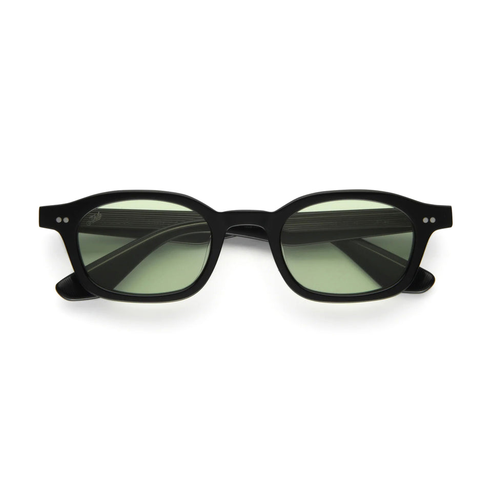 Ceres / Black Acetate & Light Green Lens