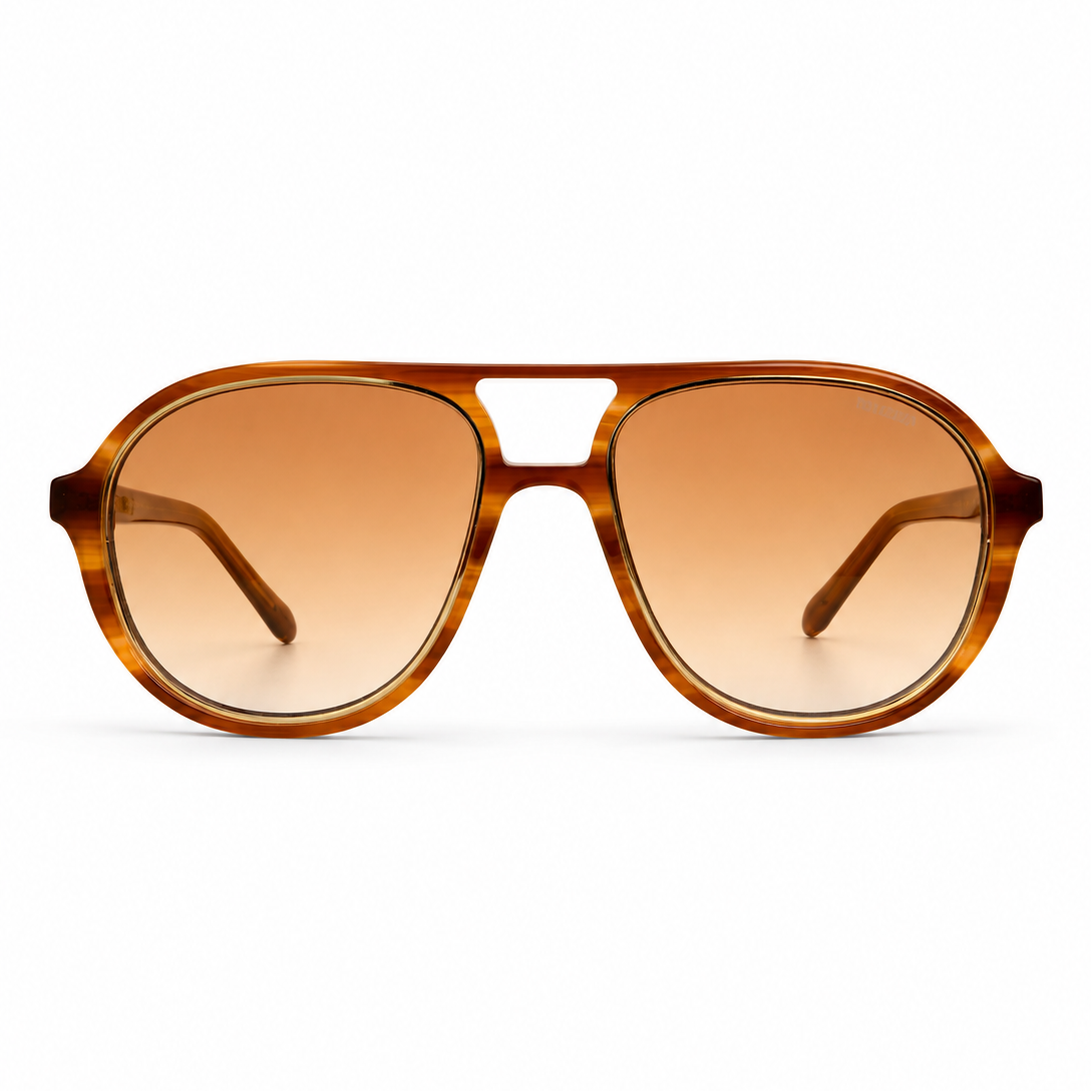 Koenji / Brushed Torti & Amber Lens