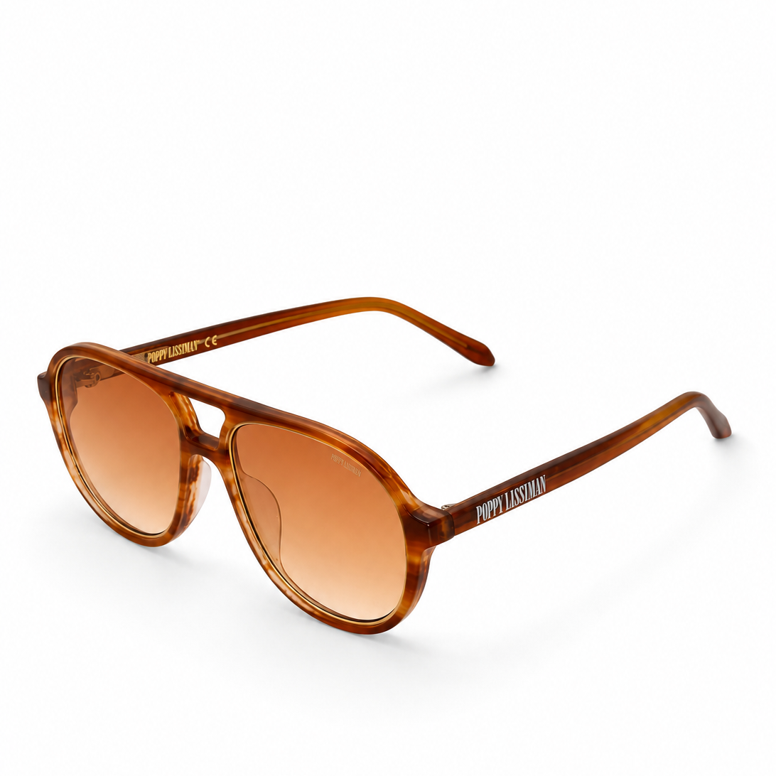 Koenji / Brushed Torti & Amber Lens