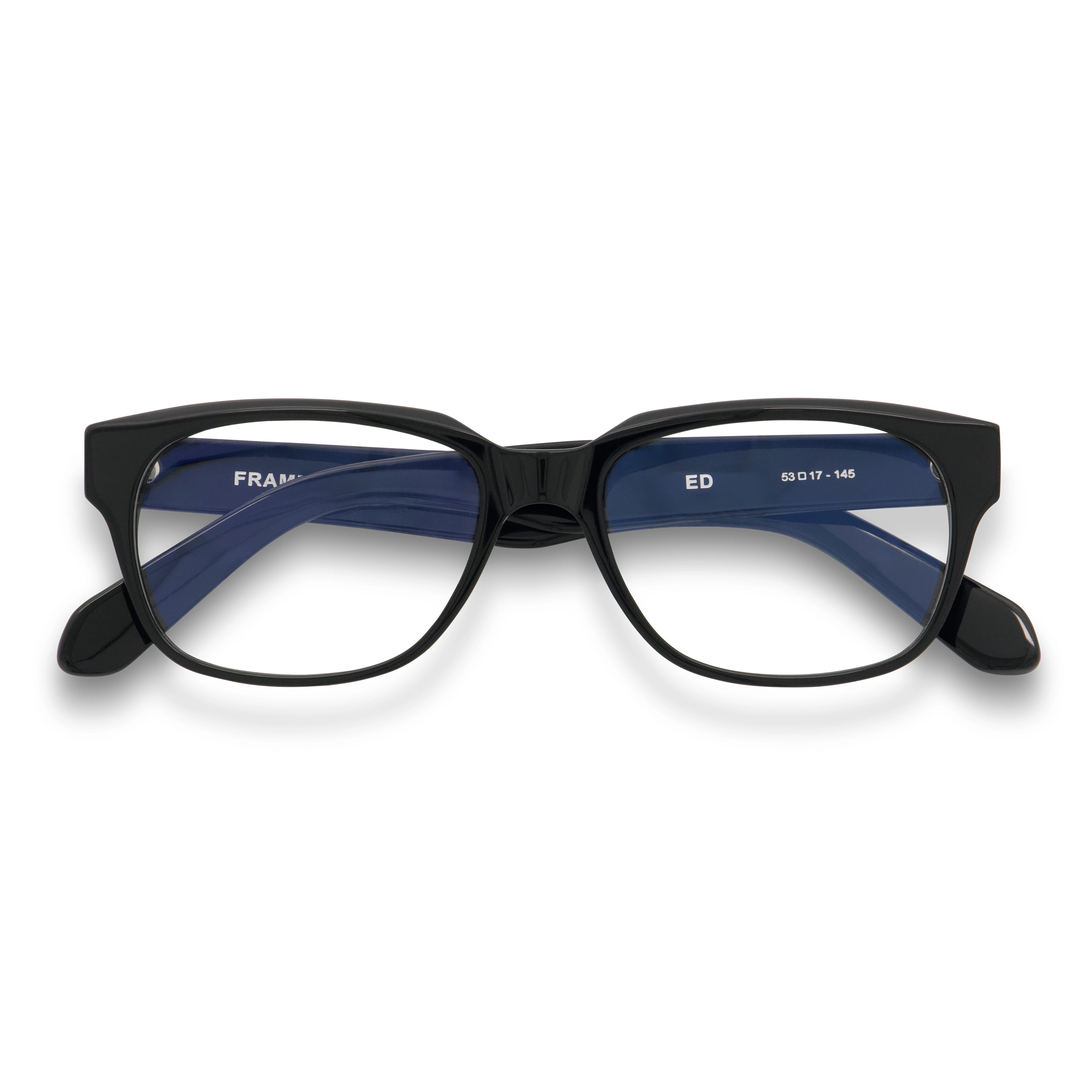 Ed Optical / Black Acetate & Prescription Lens