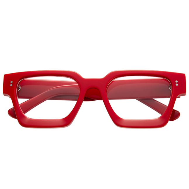 Laurie Optical / Red Acetate & Prescription Lens