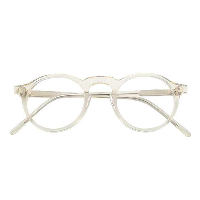 Ben Optical / Blonde Crystal Acetate & Prescription Lens