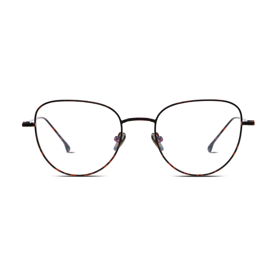 Grace Optical / Leopard Steel & Blue-Light Lens