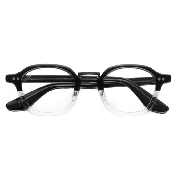 Iris Optical / Black Crystal Acetate & Blue-Light Lens