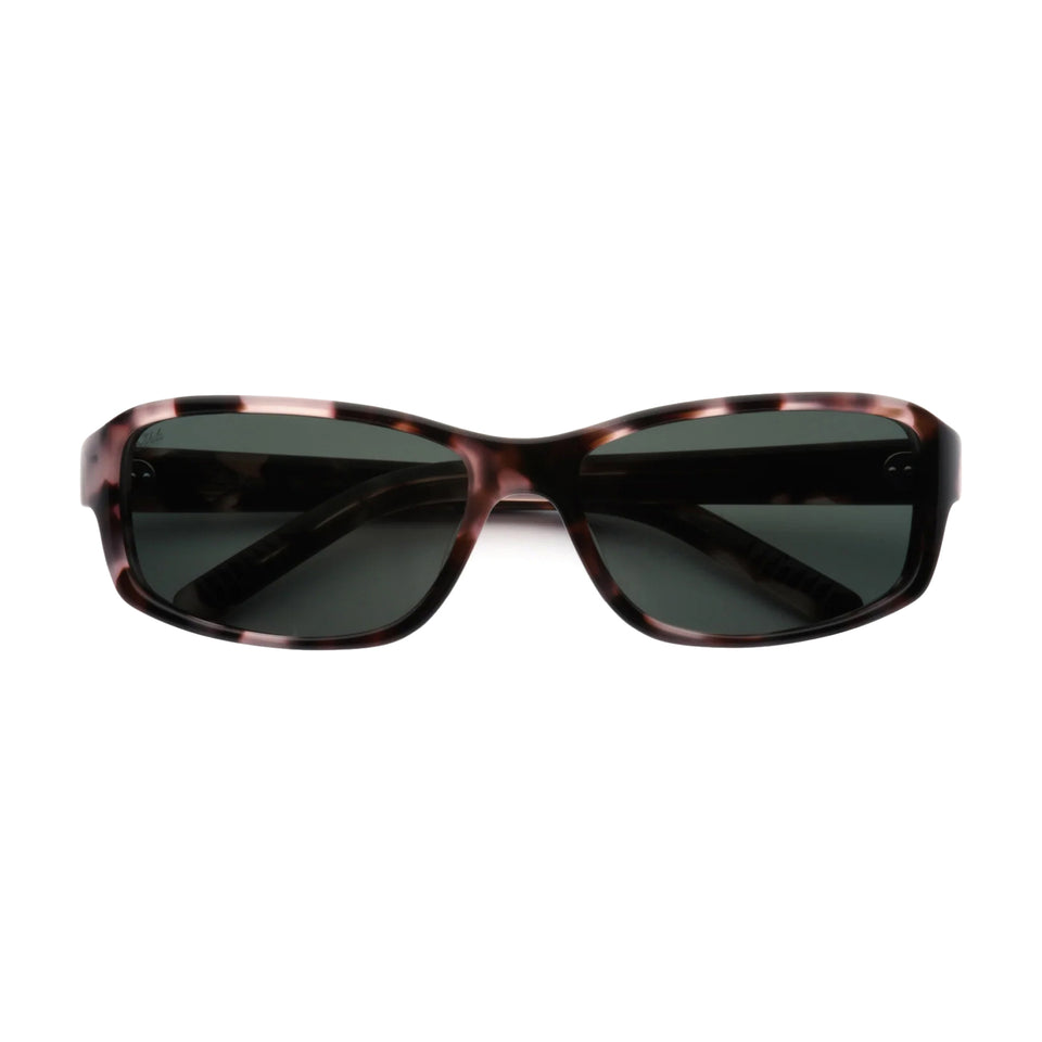 Jet / Rose Tortoise Acetate & Green Lens