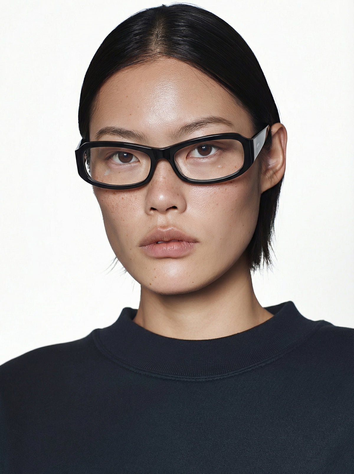 Ashley Optical / Black Recycled Acetate & Blue-Light Lens