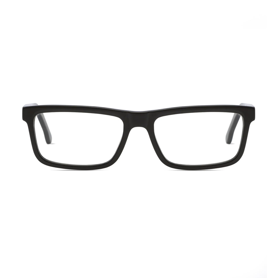 Leo Optical / Black Acetate & Blue-Light Lens