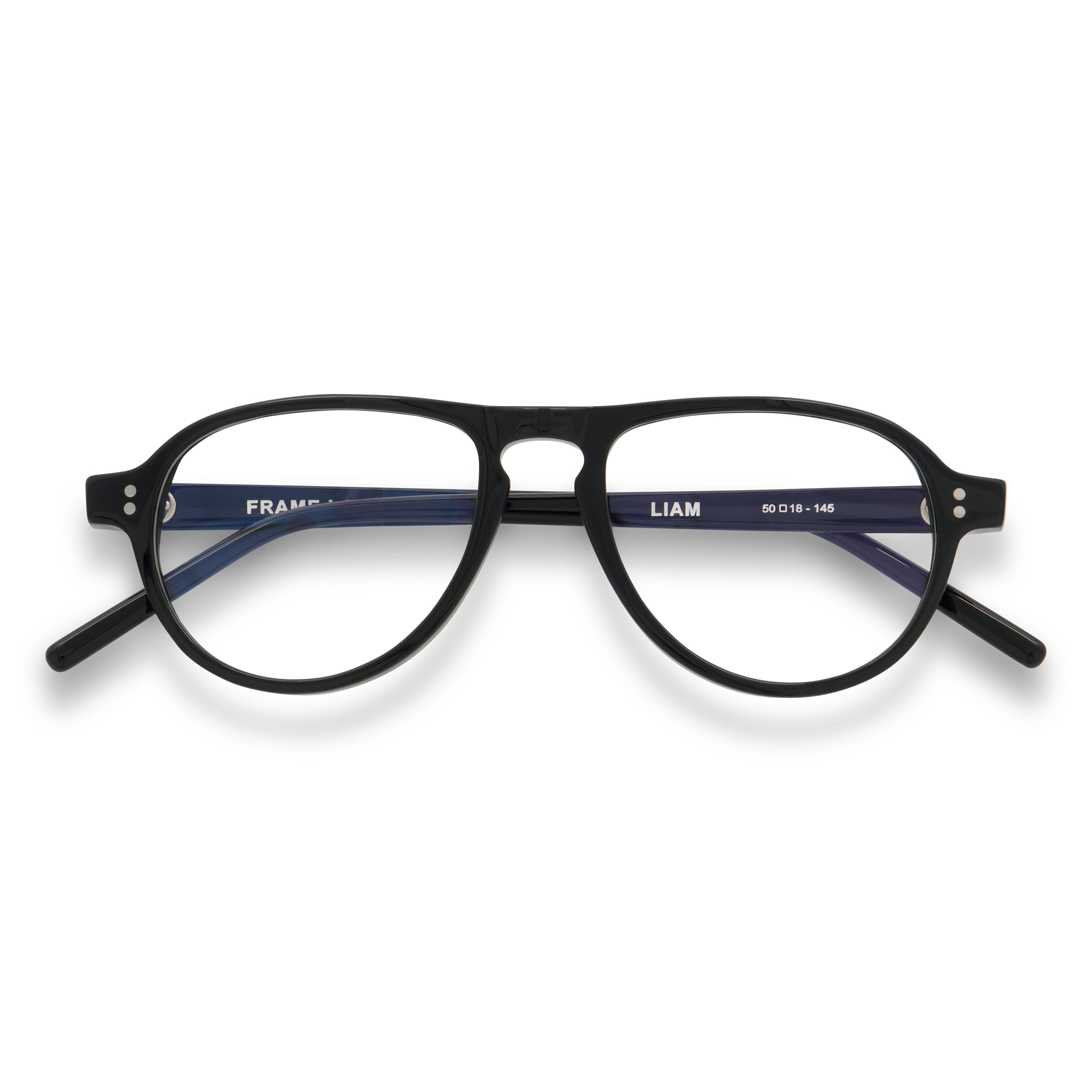 Liam Optical / Black Acetate & Prescription Lens