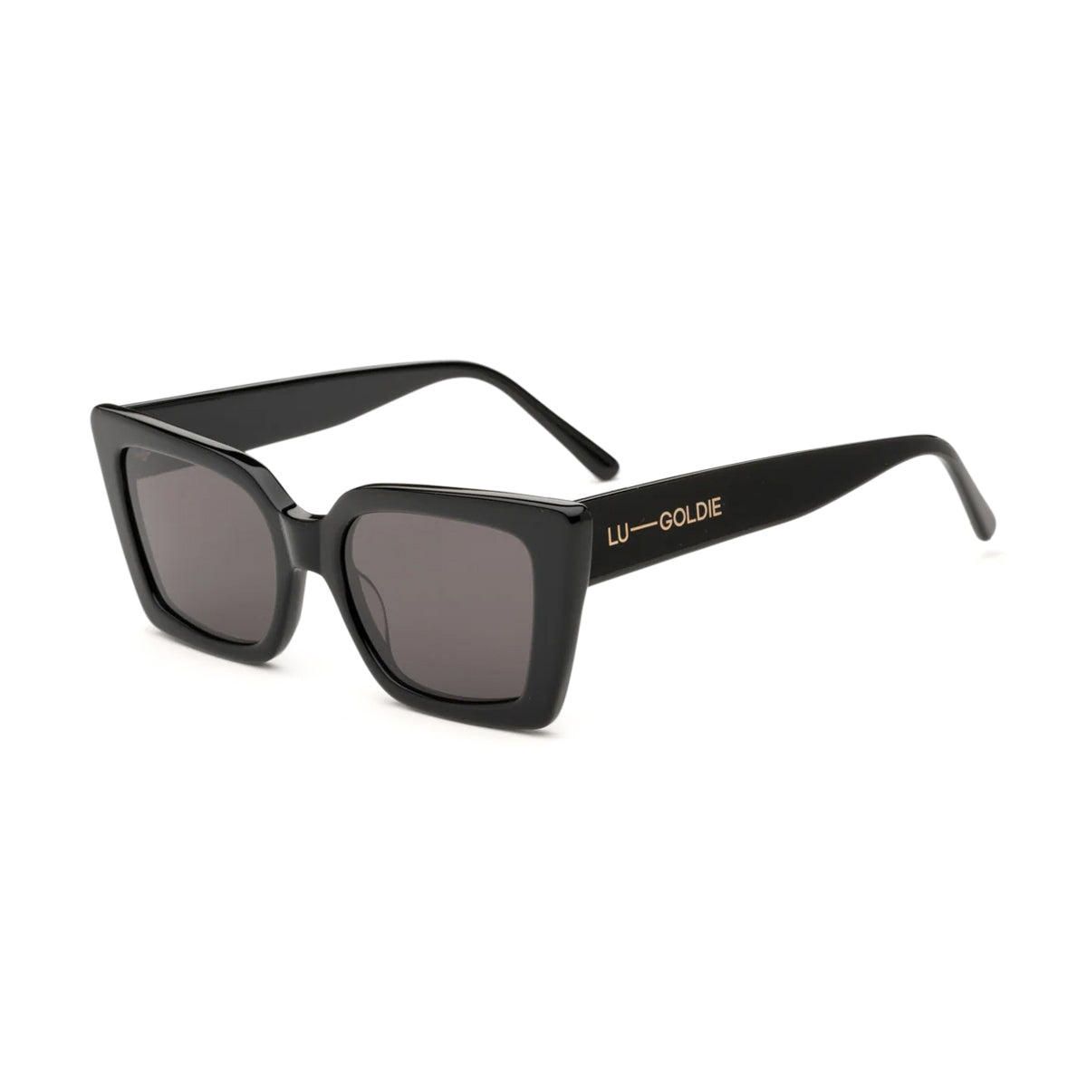 Lucia / Black Acetate & Black Lens