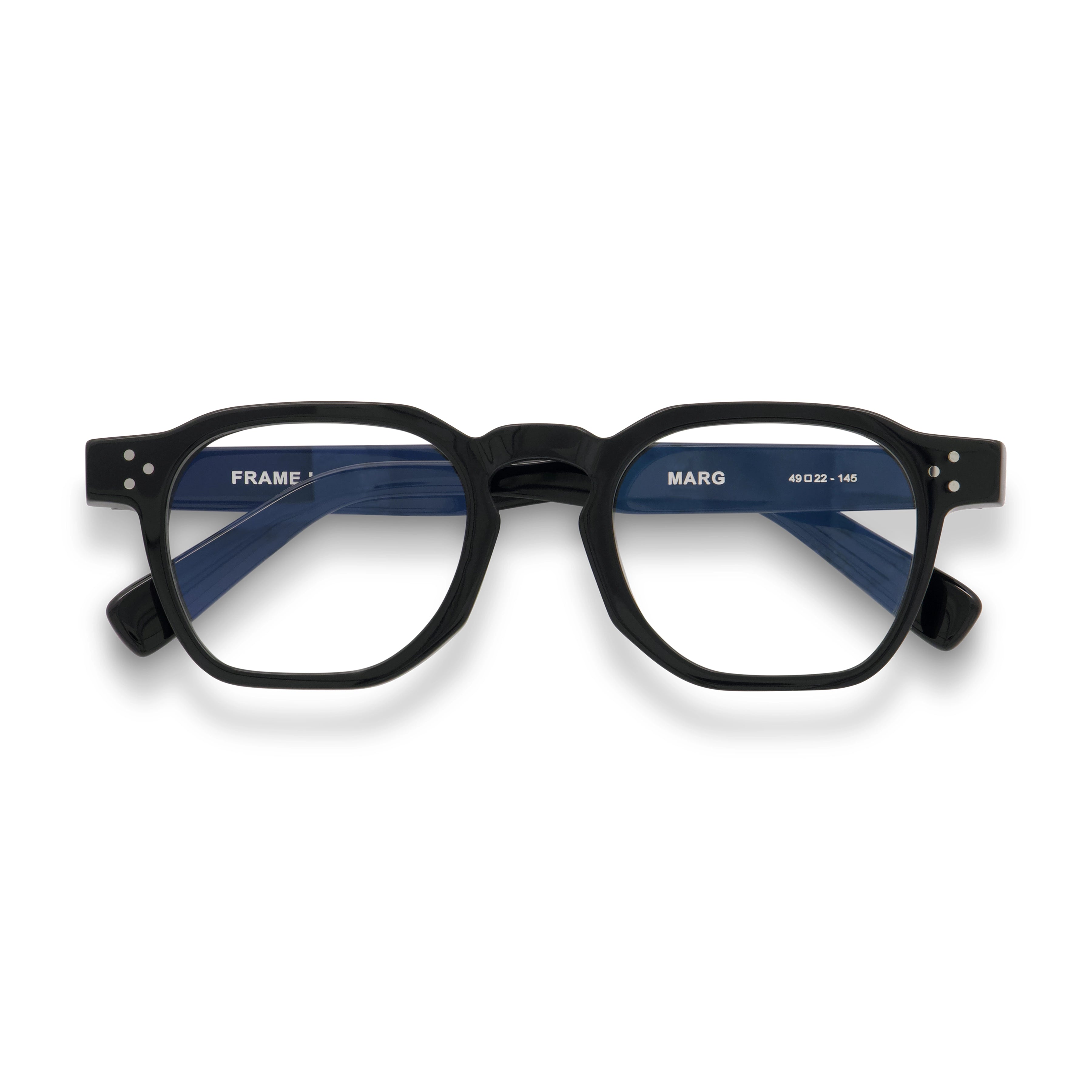 Marg Optical / Black Acetate & Prescription Lens