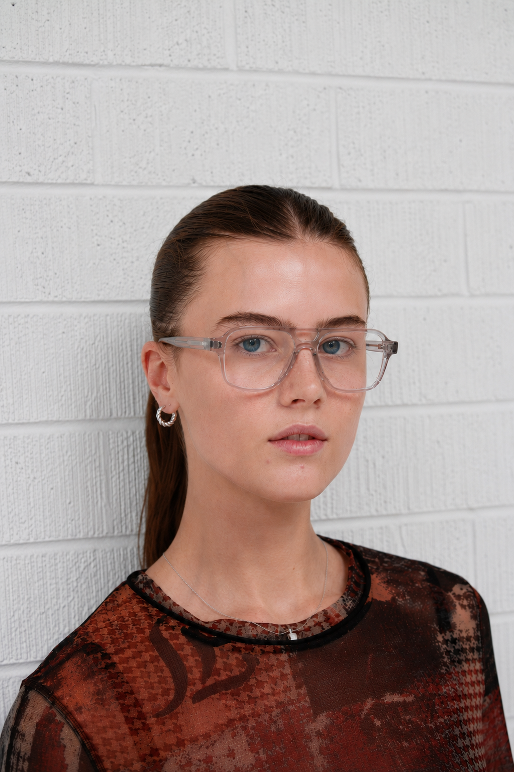 Mette Optical / Crystal Grey Acetate & Clear Lens