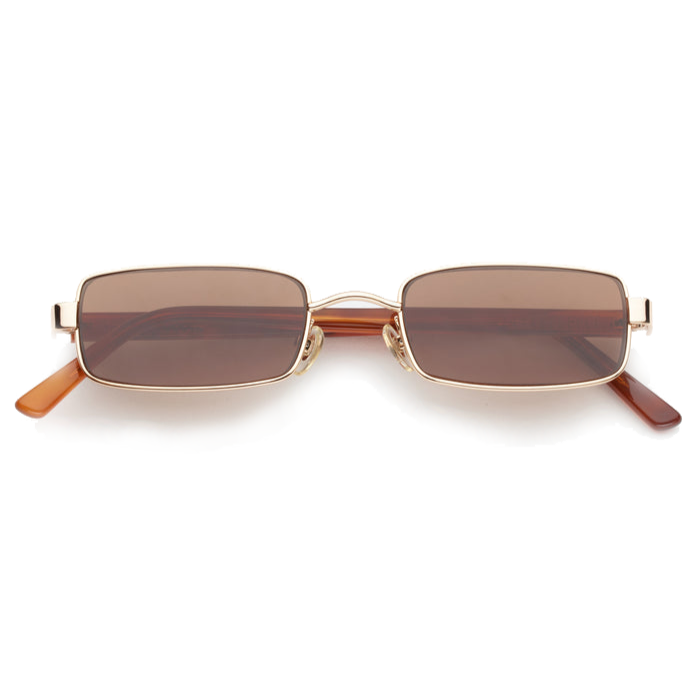 Nina / Gold Metal & Chestnut Lens