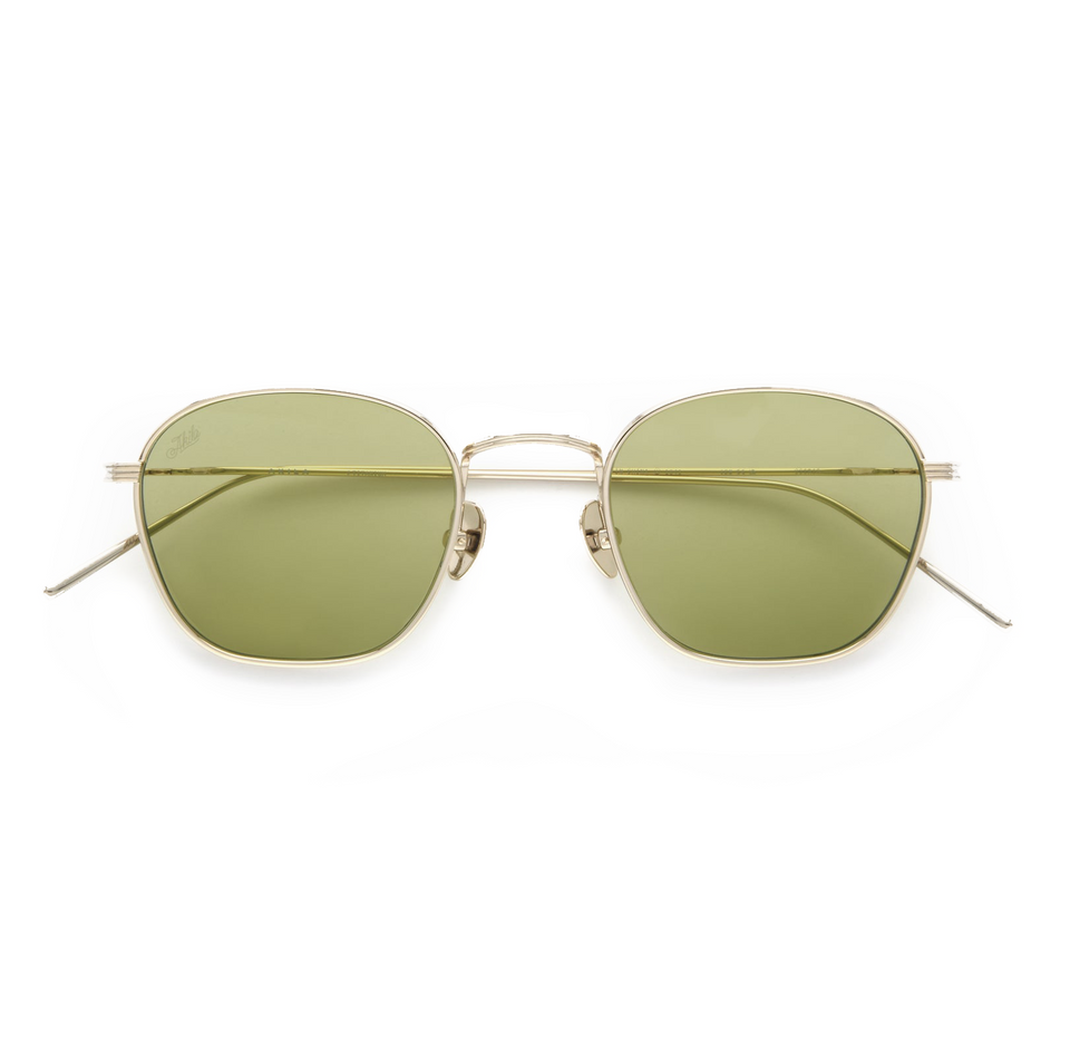 Osiris / Gold Titanium & Light Green Lens