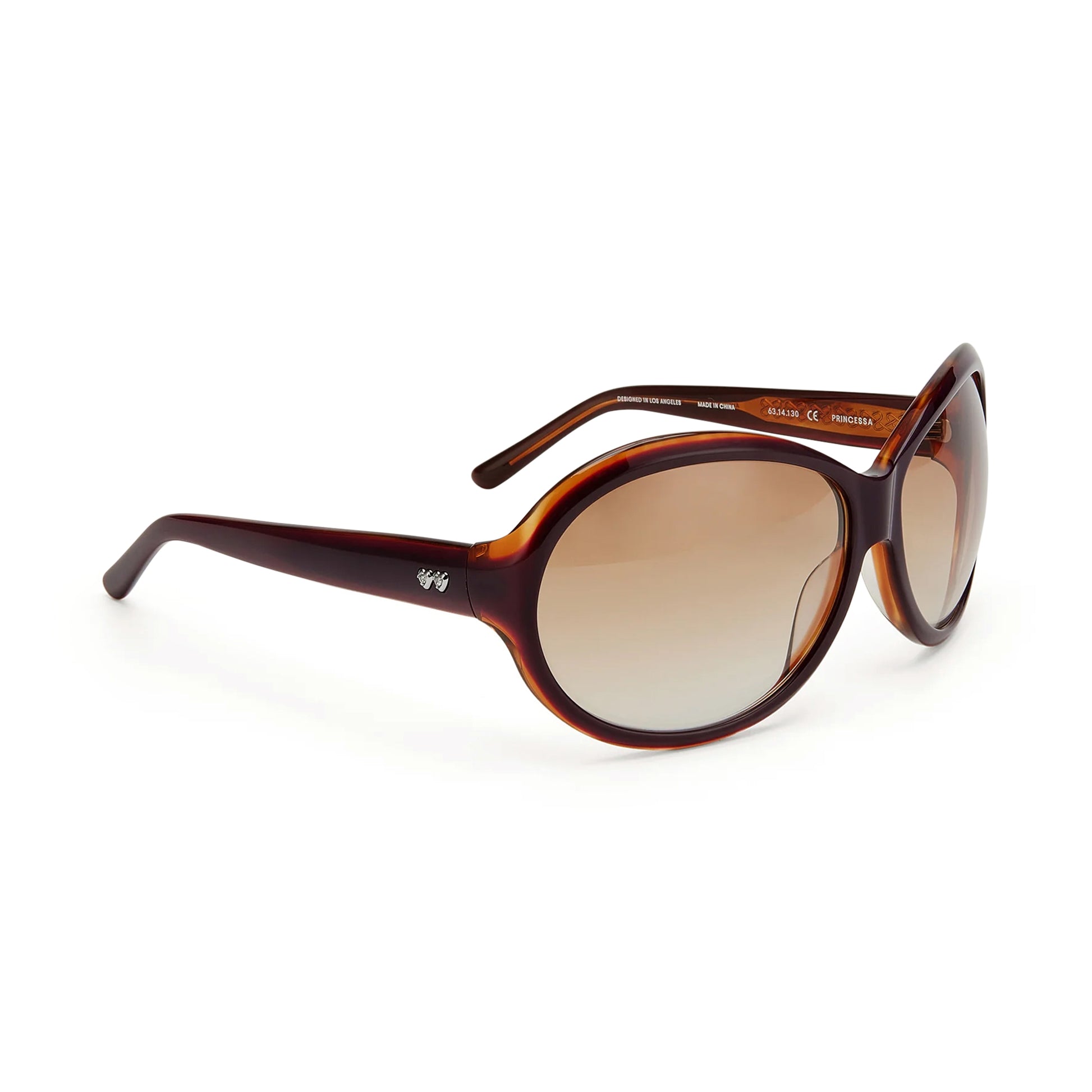 Princesa / Layered Purple Brown & Brown Gradient Lens