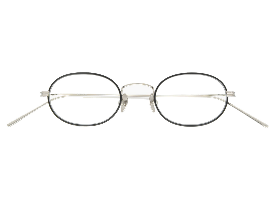 Rio Optical / Matte Black & Silver Titanium & Blue-Light Lens