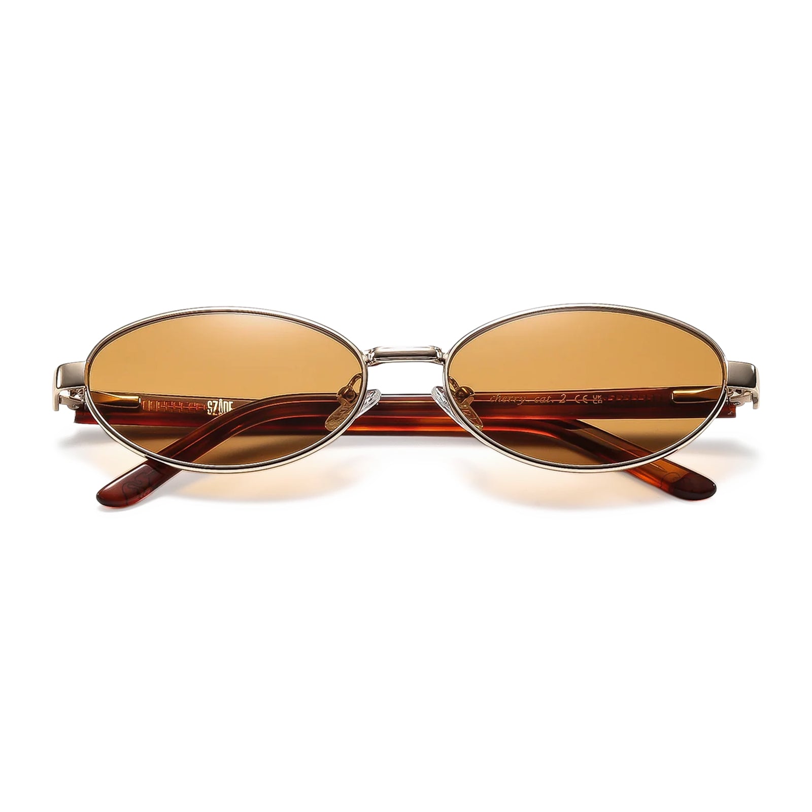 Cherry  / Polished Gold Maple & Hazlenut Lens