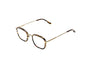 Adam Slims Optical / Flake White Gold Acetate & Blue - Light Lens - Shade Files