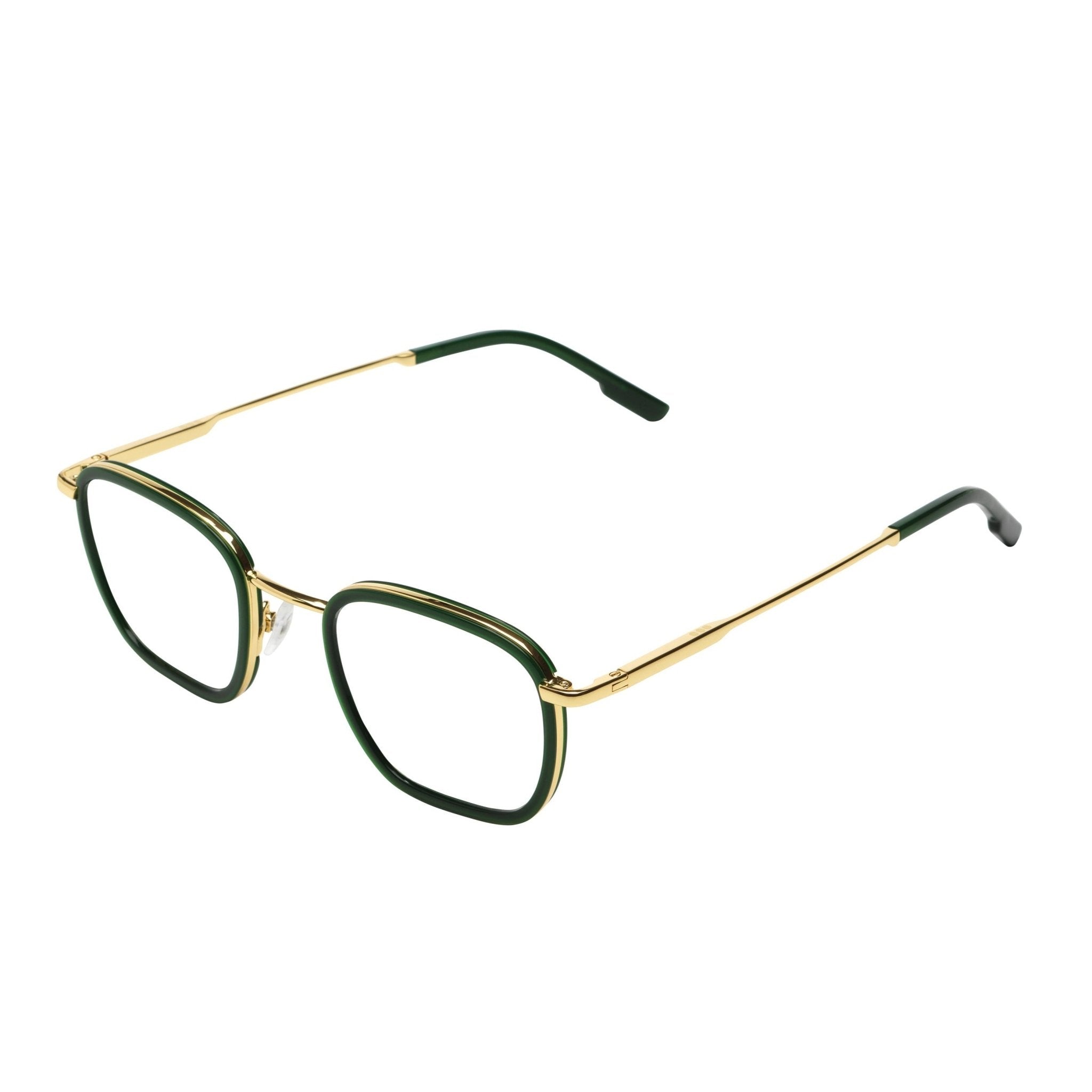 Adam Slims Optical / Hunter Gold Acetate & Blue - Light Lens - Shade Files