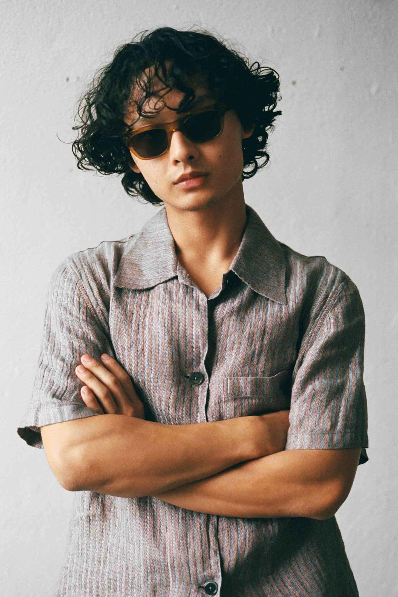 Aki / Caramel & Grey Solid Lens - Shade Files