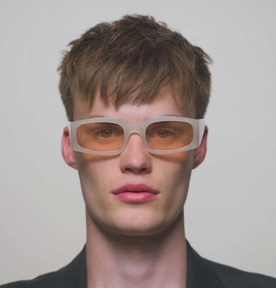 Alex / Cream Bone & Orange Lens - Shade Files