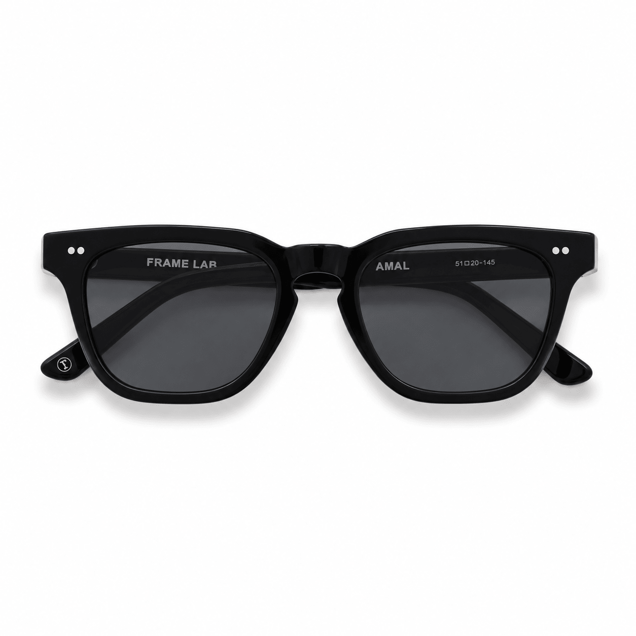Amal / Black Acetate & Polarised Grey Lens - Shade Files