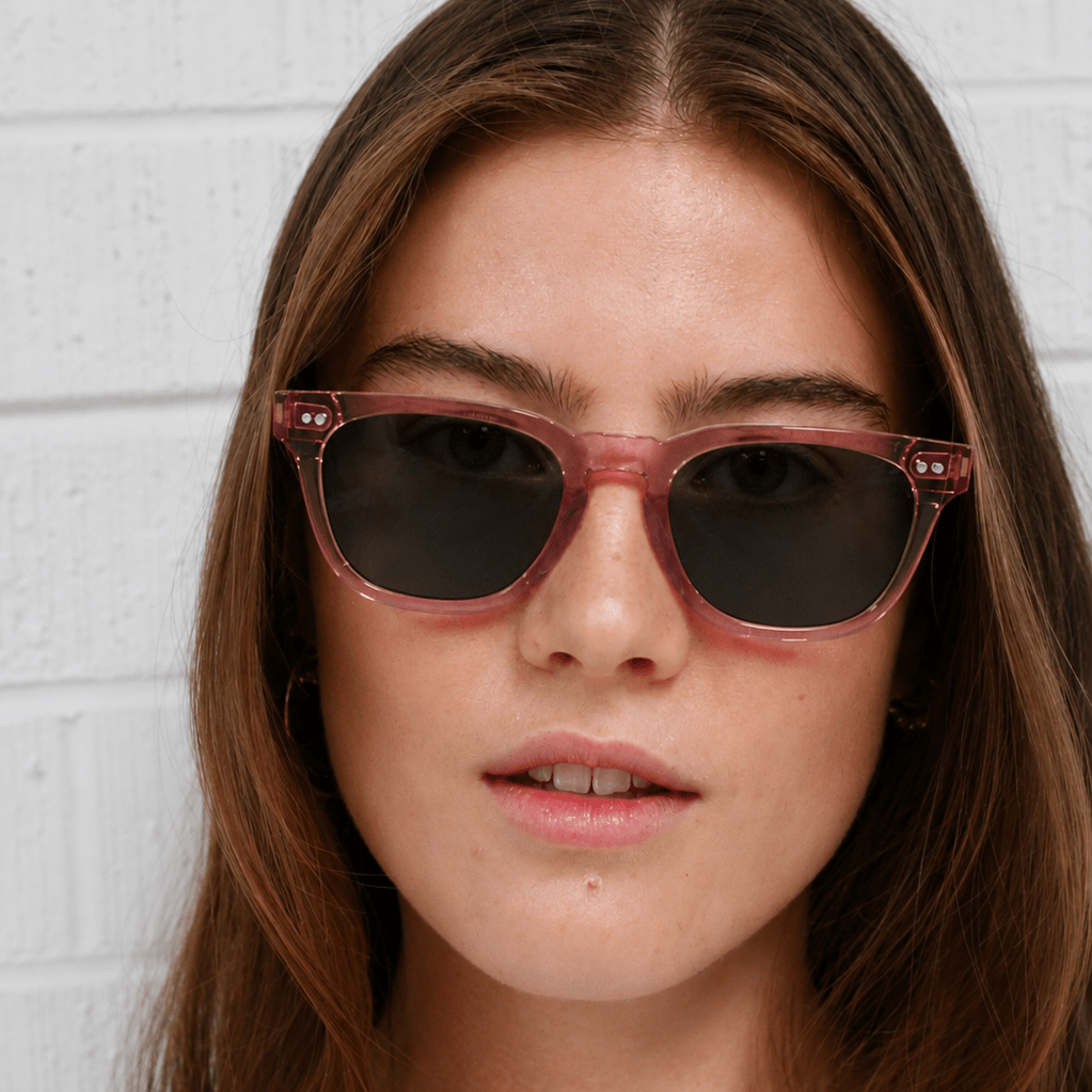 Amal / Dusty Pink Acetate & Polarised Green Lens - Shade Files