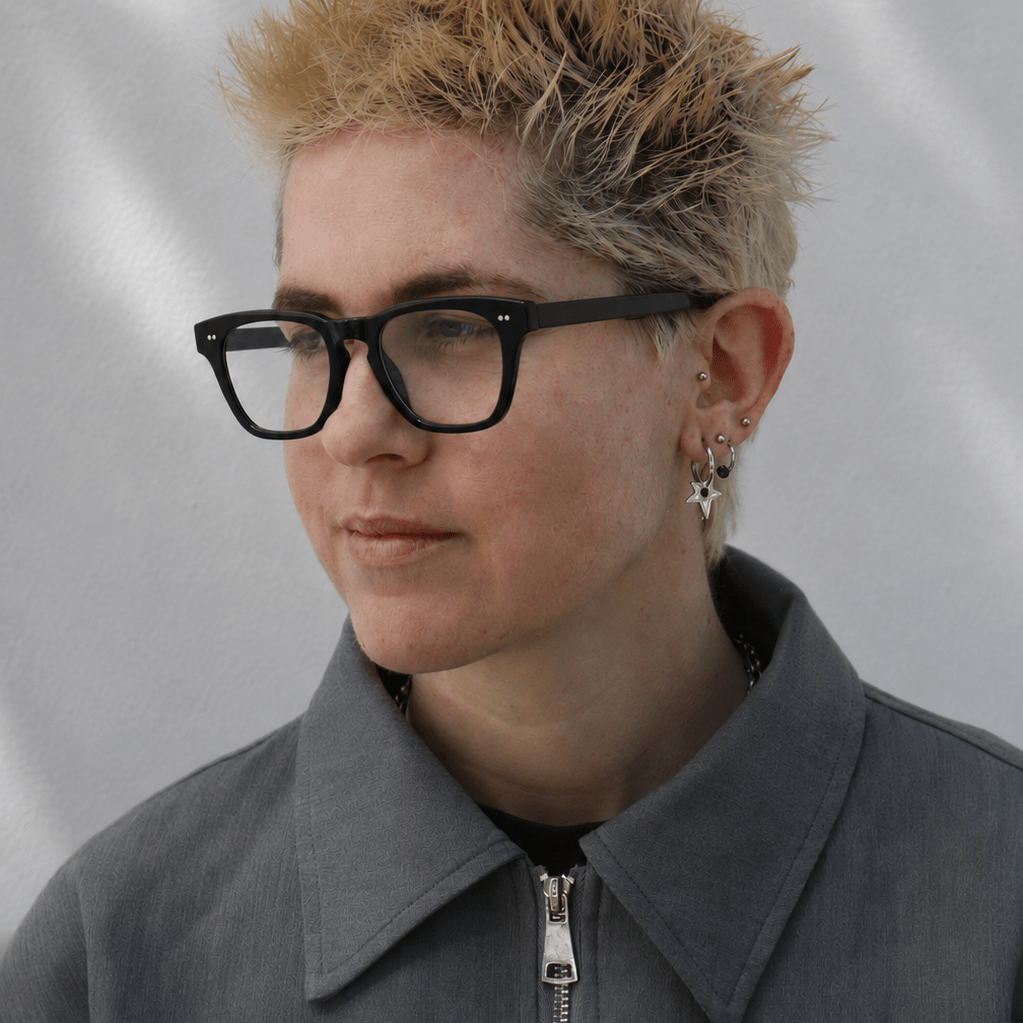 Amal Optical / Black Acetate & Clear Lens - Shade Files