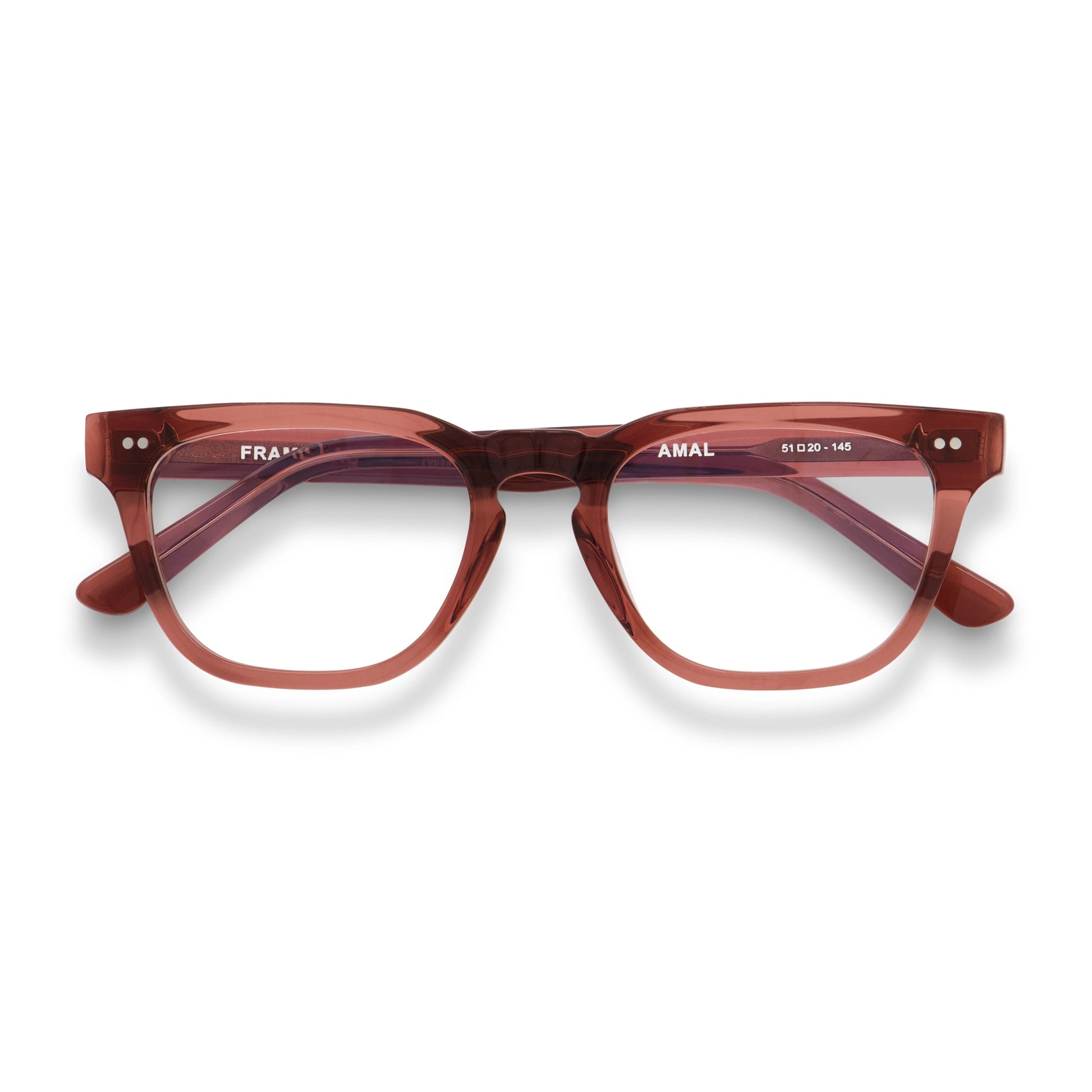 Amal Optical / Dusty Pink Acetate & Prescription Lens - Shade Files