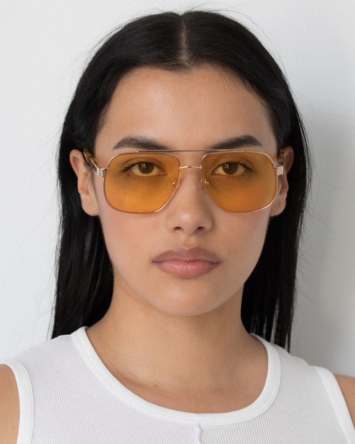 Amelia / Soft Gold Crème Brûlée & Yellow Lens - Shade Files
