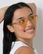 Amelia / Soft Gold Crème Brûlée & Yellow Lens - Shade Files