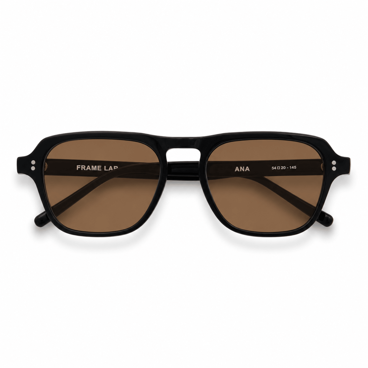 Ana / Black Acetate & Polarised Brown Lens - Shade Files