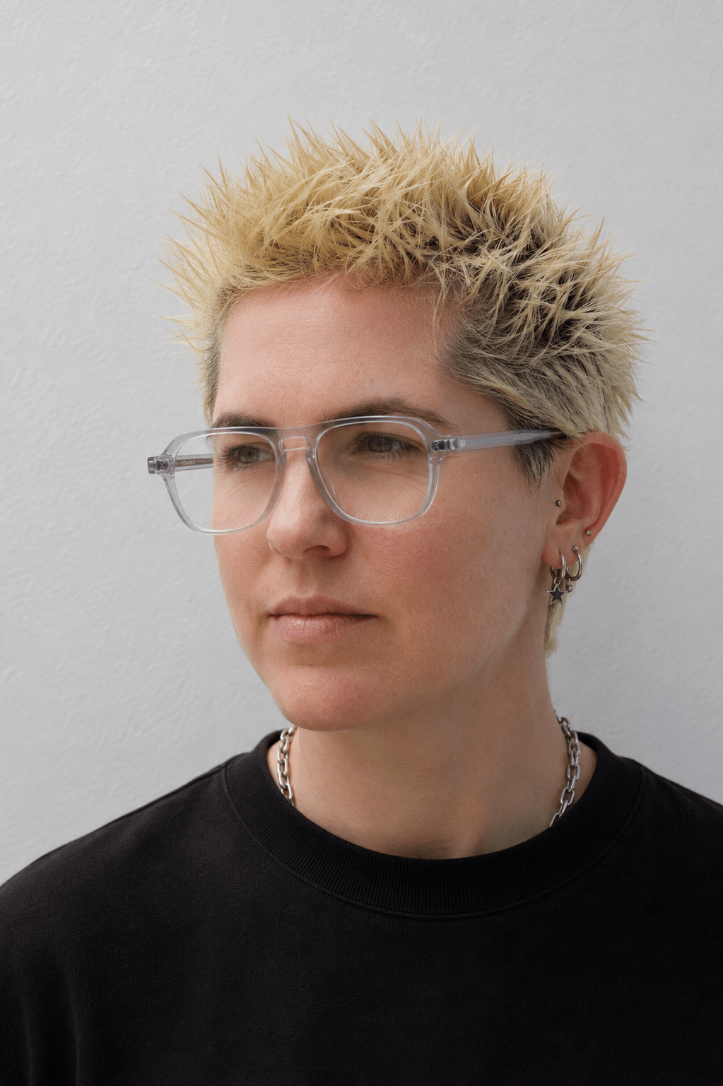 Ana Optical / Smoke Grey Acetate & Clear Lens - Shade Files