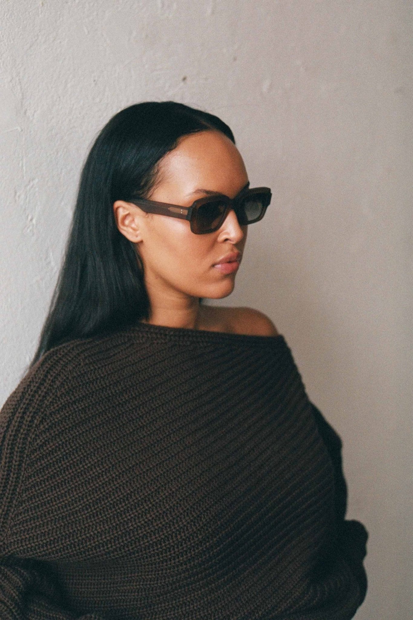 Apollo / Matte Cola Acetate & Grey Gradient Lens - Shade Files