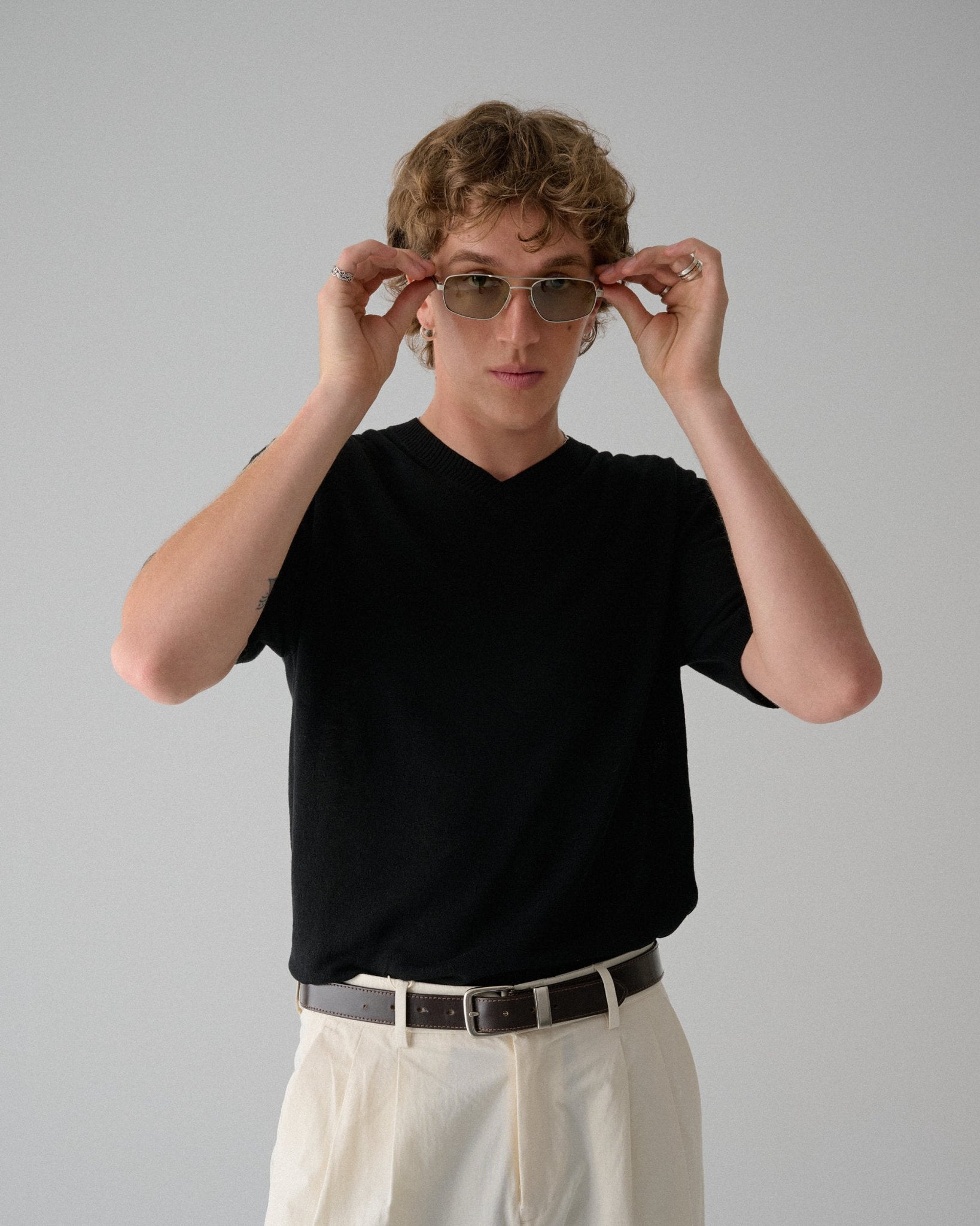 Astley / Matte Silver & Caper Lens - Shade Files