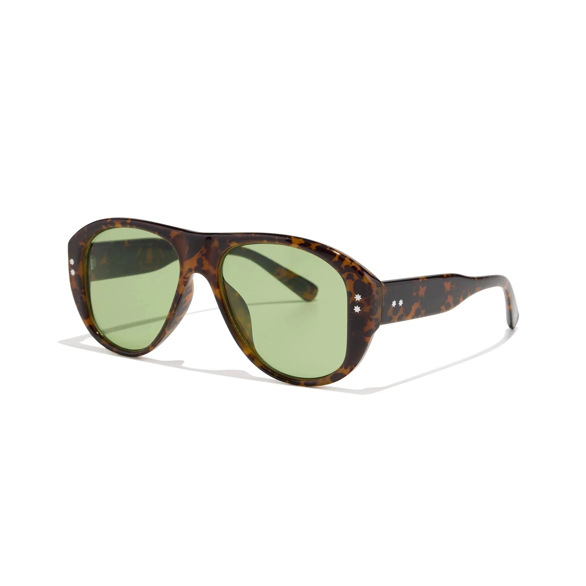 Austin / Havana Tortoise & Lawn Green Lens - Shade Files
