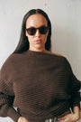 Barstow / Chocolate Acetate & Grey Solid Lens - Shade Files