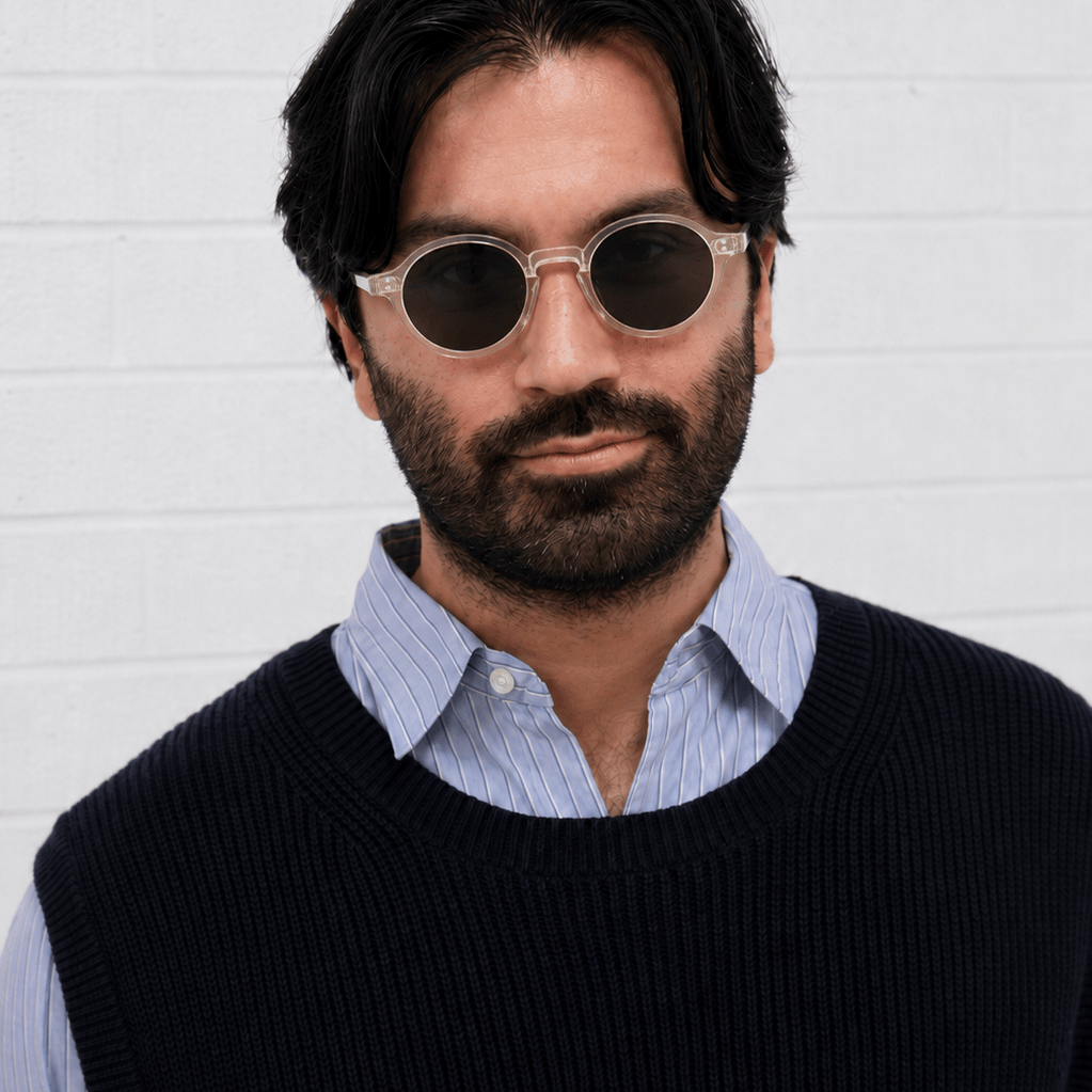 Ben / Blonde Crystal Acetate & Polarised Grey Lens - Shade Files