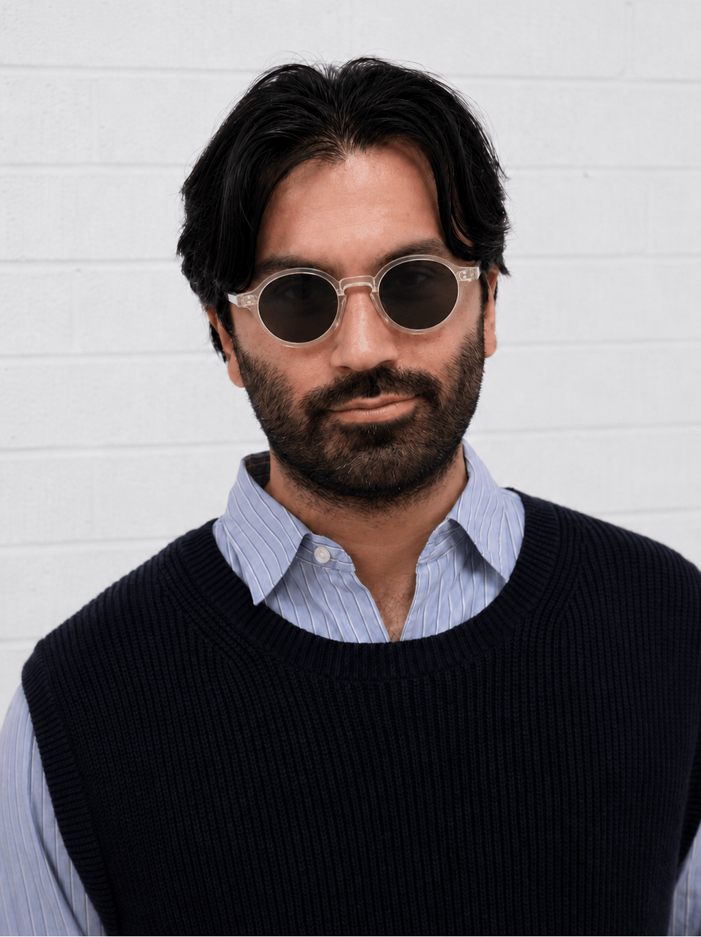 Ben / Blonde Crystal Acetate & Polarised Grey Lens - Shade Files
