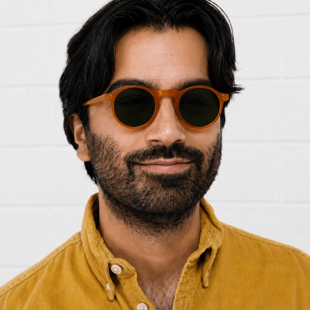 Ben / Caramel Acetate & Polarised Green Lens - Shade Files