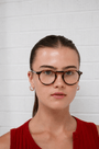 Ben Optical / Brown Tortoise Acetate & Clear Lens - Shade Files