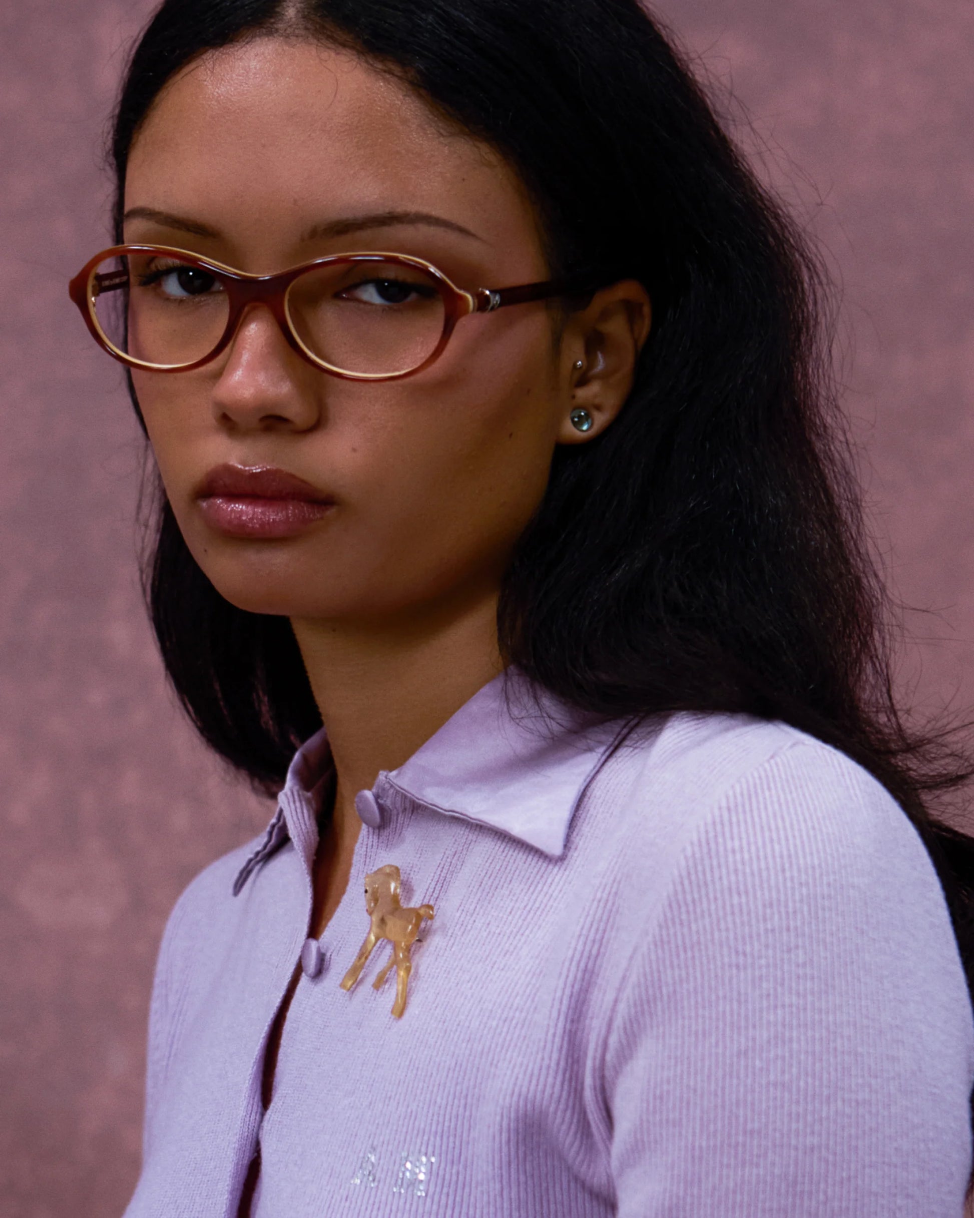 Butter Knife Optical / Red Tortoise & Blue-Light Lens