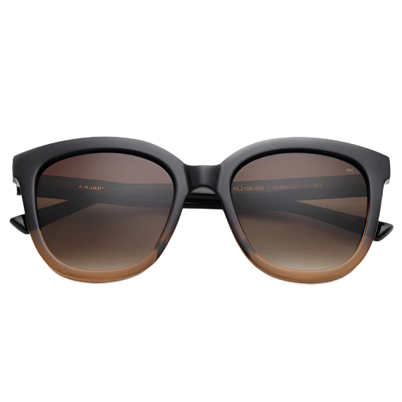 Billy / Black Brown Transparent & Gradient Brown Lens