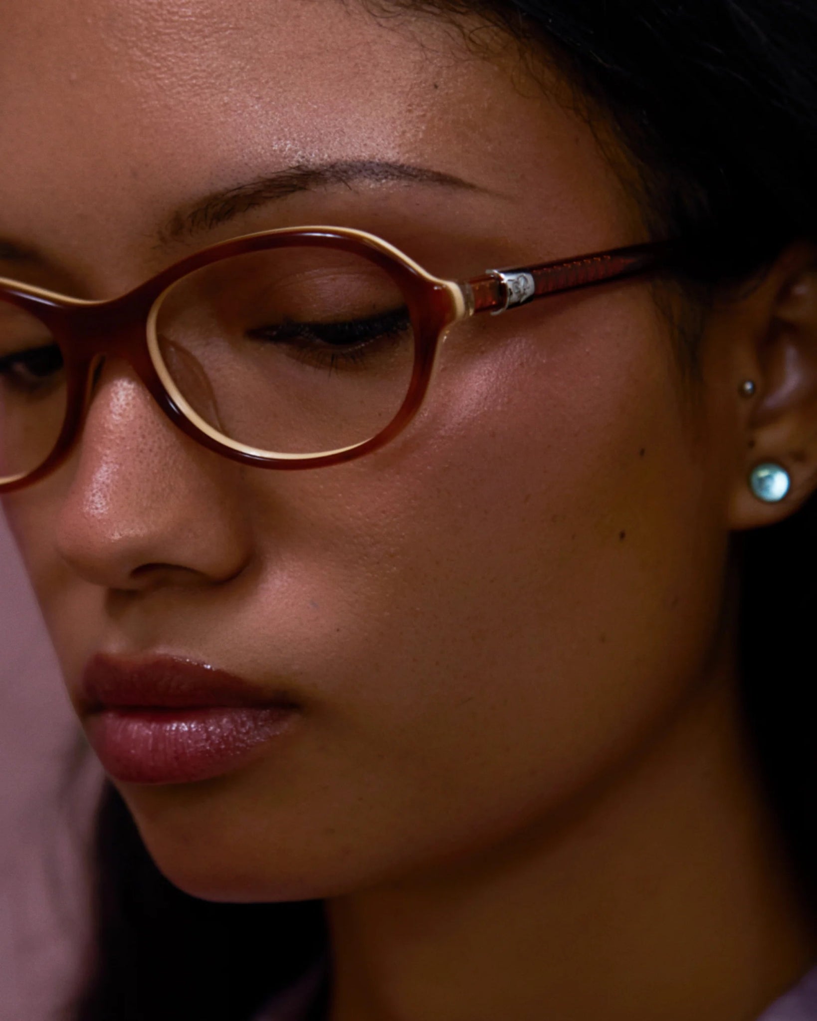 Butter Knife Optical / Red Tortoise & Blue - Light Lens - Shade Files