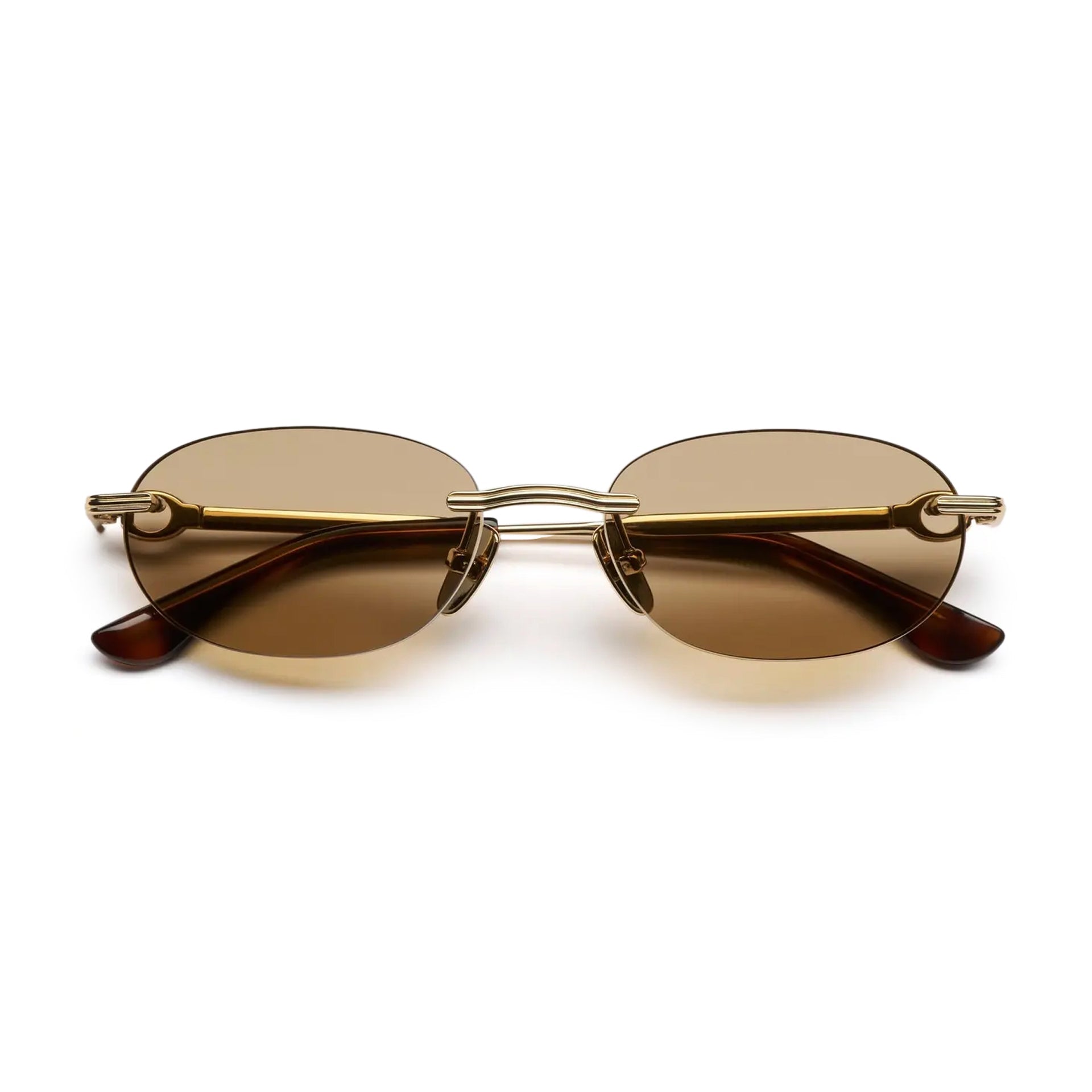 Cadenza Oval / Gold Titanium & Brown Lens - Shade Files