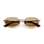 Cadenza Oval / Gold Titanium & Brown Lens - Shade Files