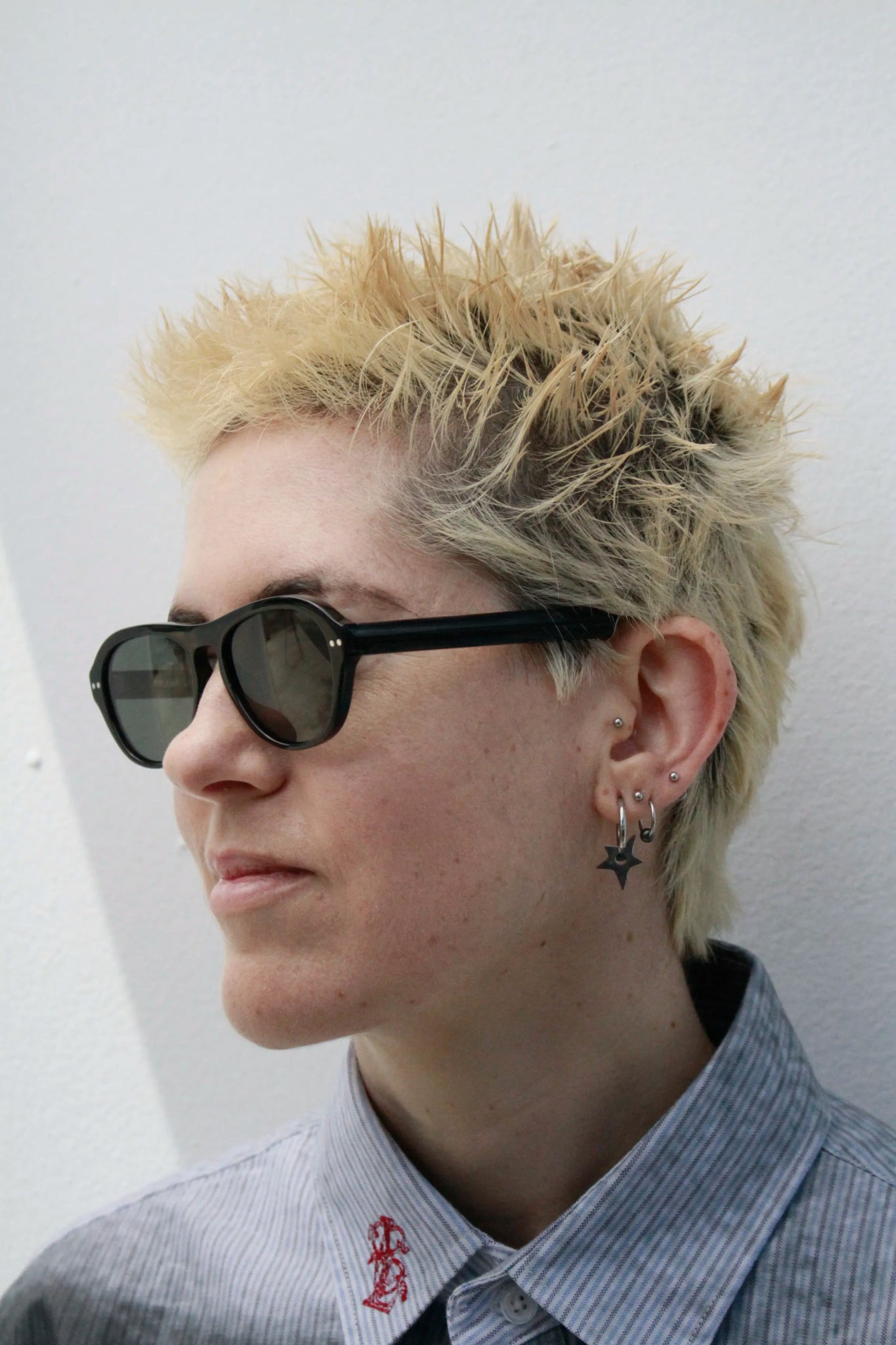 Carlos / Black Acetate & Polarised Green Lens - Shade Files