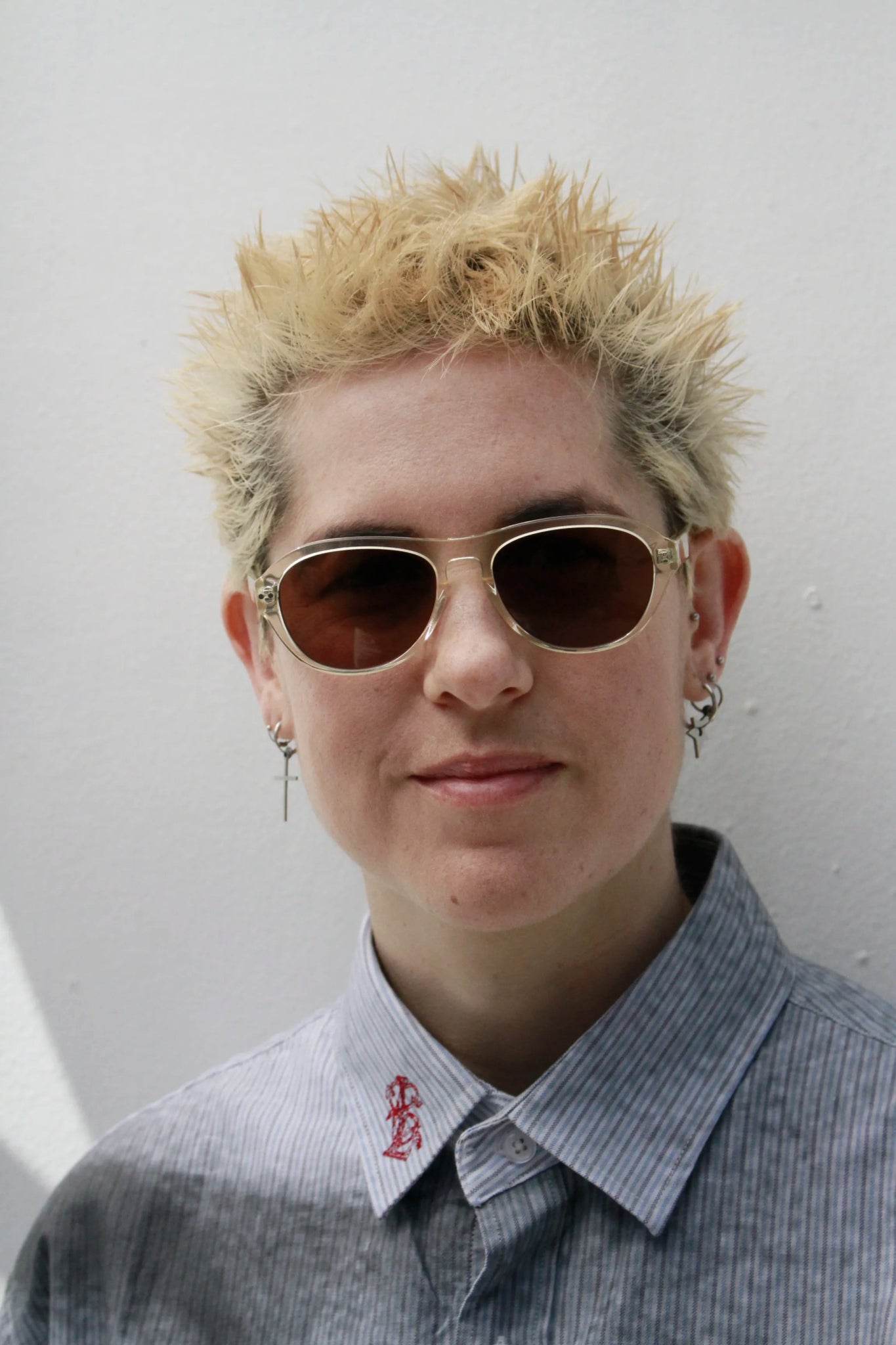 Carlos / Blonde Crystal Acetate & Polarised Brown Lens - Shade Files
