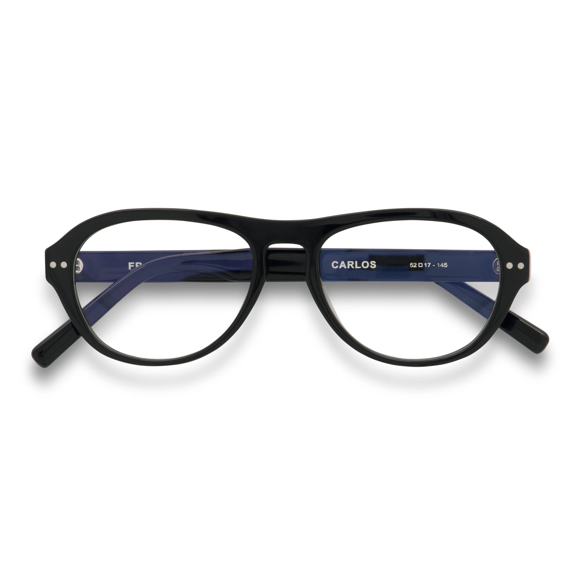 Carlos Optical / Black Acetate & Prescription Lens - Shade Files