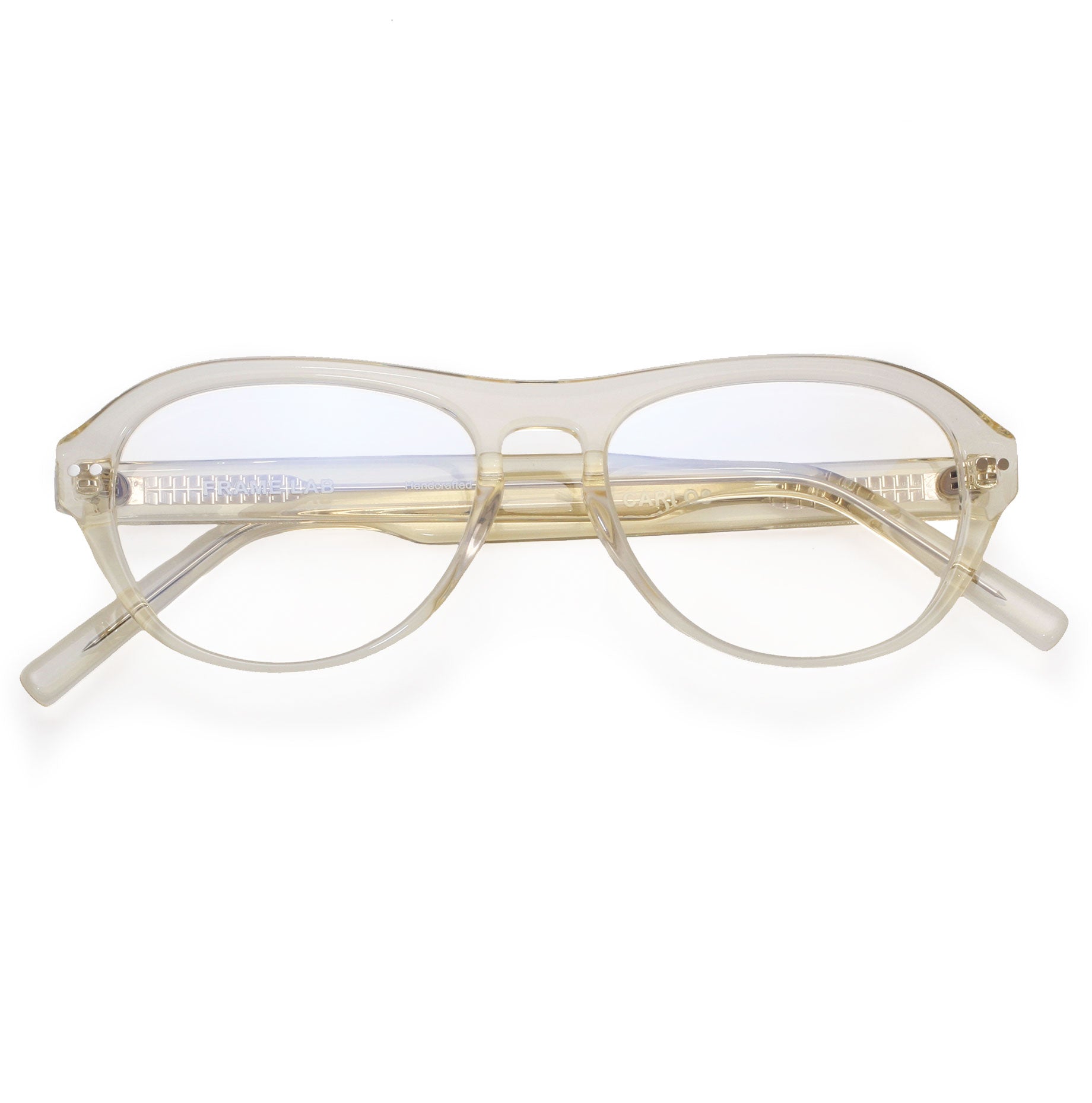 Carlos Optical / Blonde Crystal Acetate & Prescription Lens - Shade Files